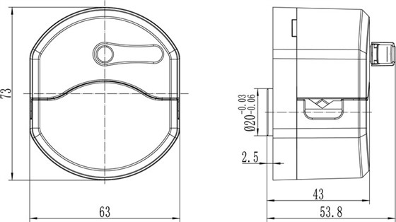 Easy-Loading-Pump-Head-YZ16-Dimension Easy-Loading-Pump-Head-YZ16-Dimension